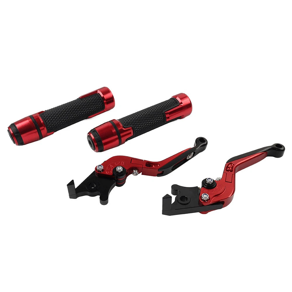 Set of 2 Red Extendable Brake Clutch Lever for BMW F800R (2009–2018)
