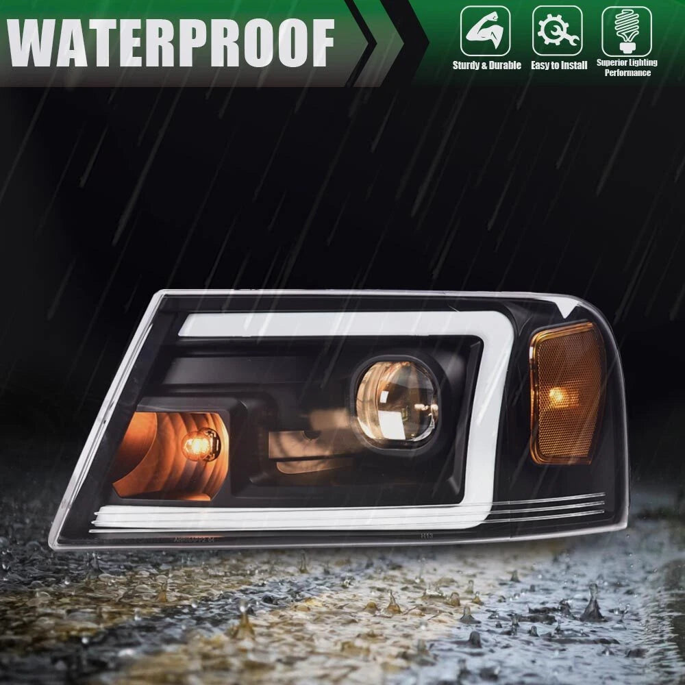 LED Projector Headlights Assembly for Ford F150 (2004–2008)