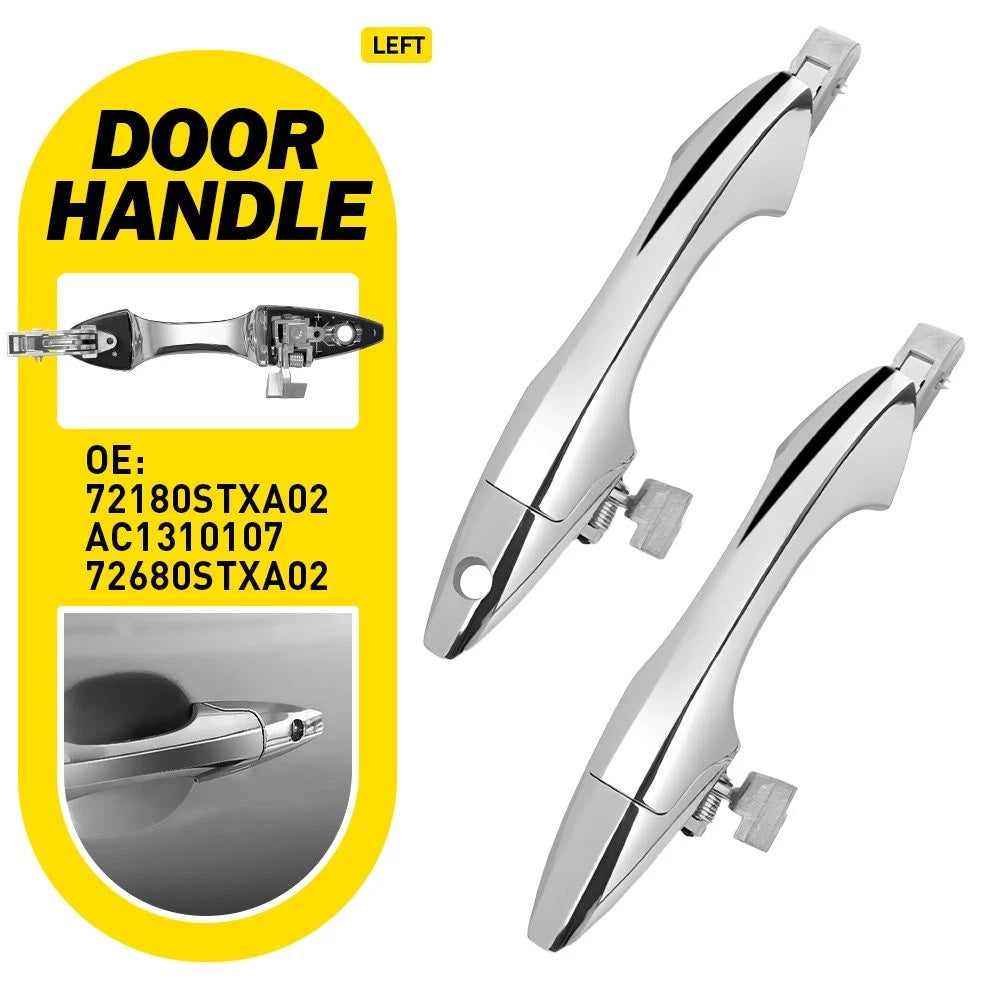 Outside Door Handle for Acura MDX (2007–2013) - Left Chrome EXV