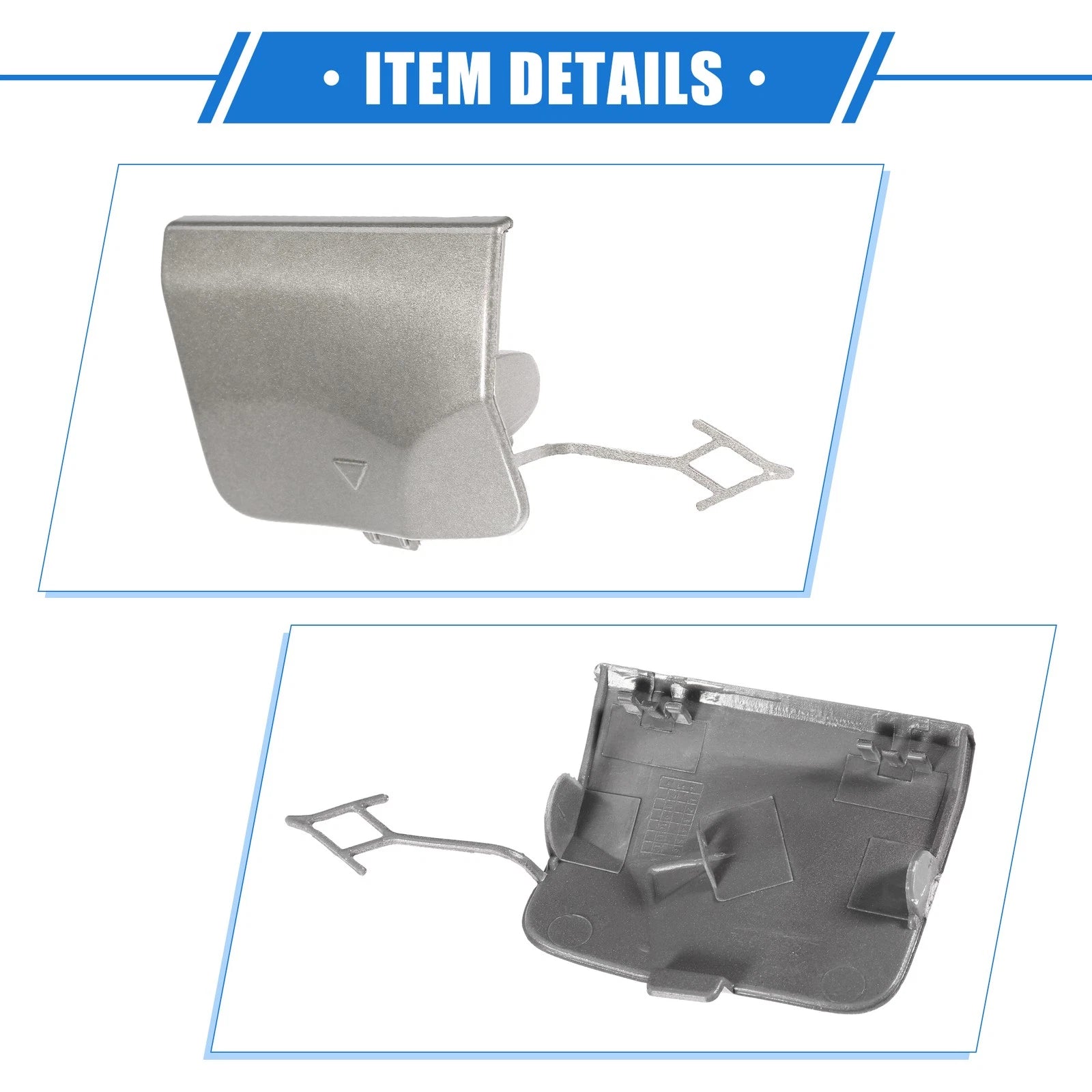 Tow Hook Eye Hole Cover Cap for BMW X3 G08 (2018–2020) Silver Right