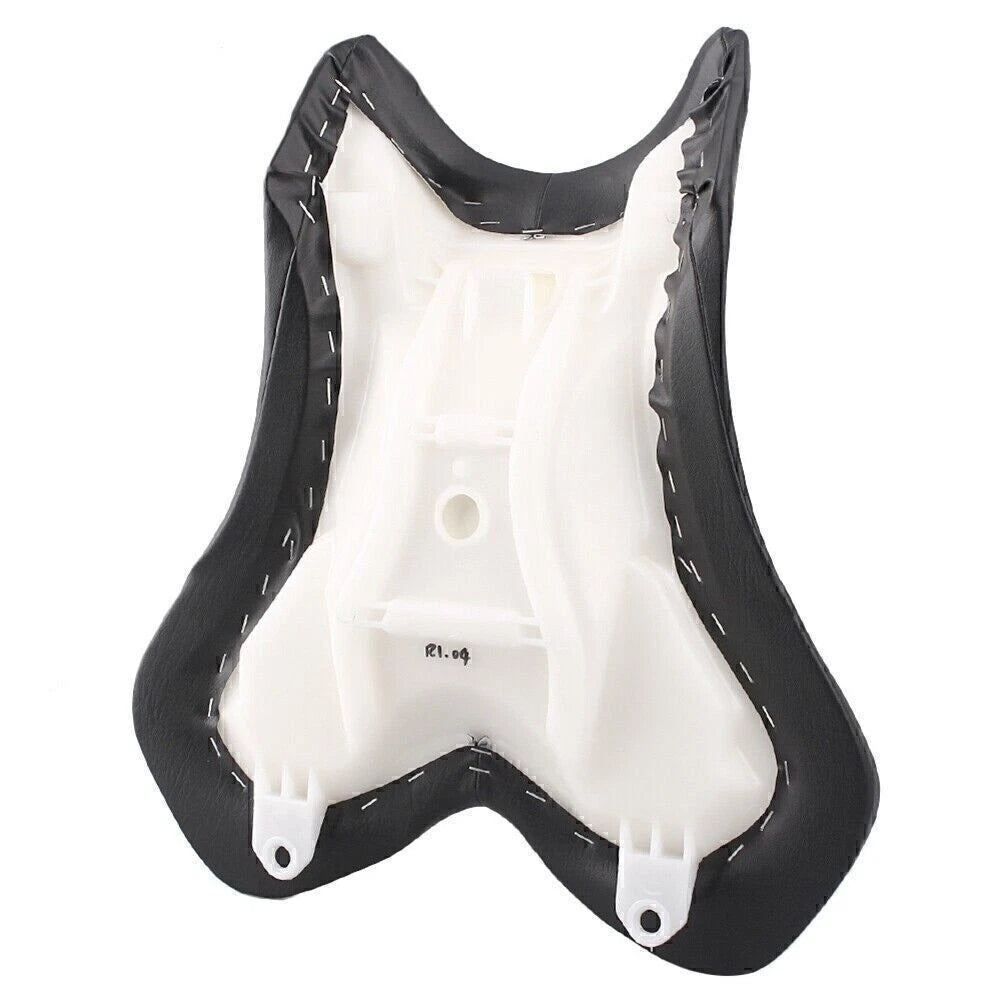 Motor Leather Front Rider Seat for Yamaha YZF R1 (2004–2006) Black Soft