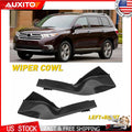 Front Wiper Side Cowl Extension Cover Trim for Toyota Highlander (2008–2013)