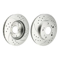 Front Drilled Slotted Brake Rotors for Honda Civic (2006–2011)