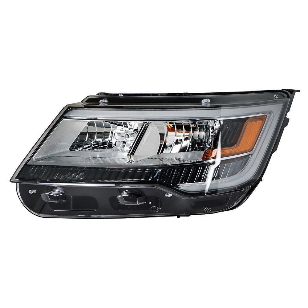 LED Headlight with Chrome Housing for Ford Explorer (2016–2019) Left Side
