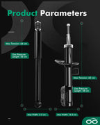Full Set of Shocks Struts for Honda Fit (2007–2008)