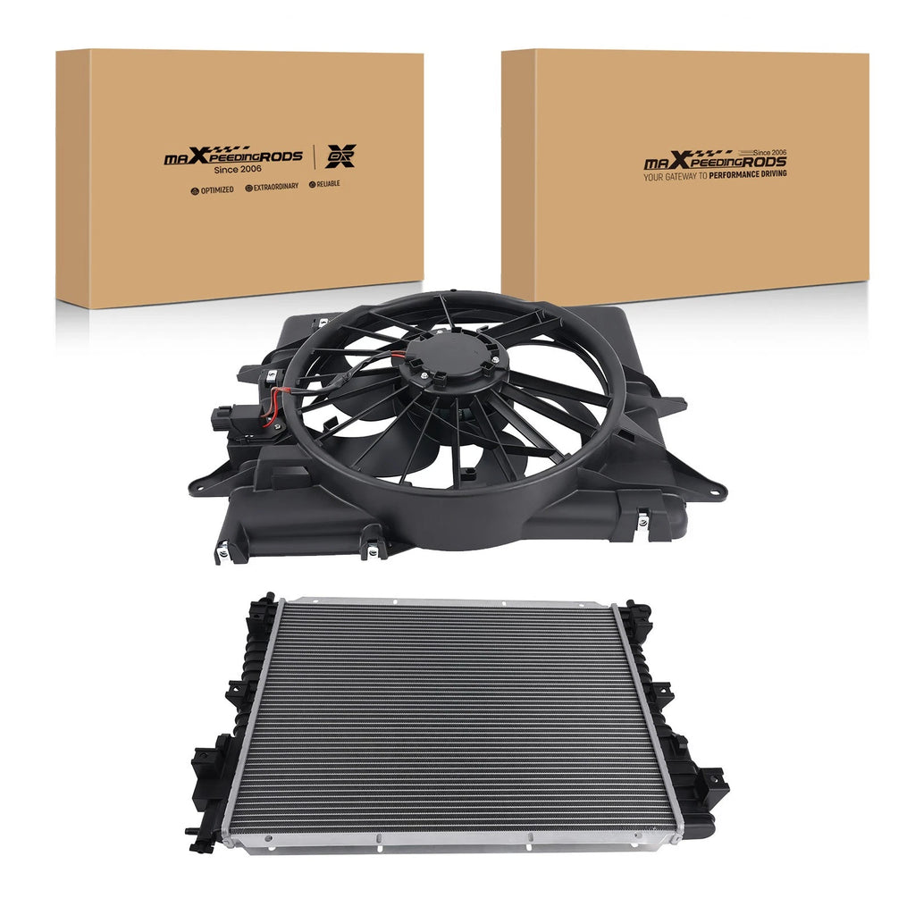 Radiator Condenser & Cooling Fan Assembly for Ford Mustang V6 (2011–2014)