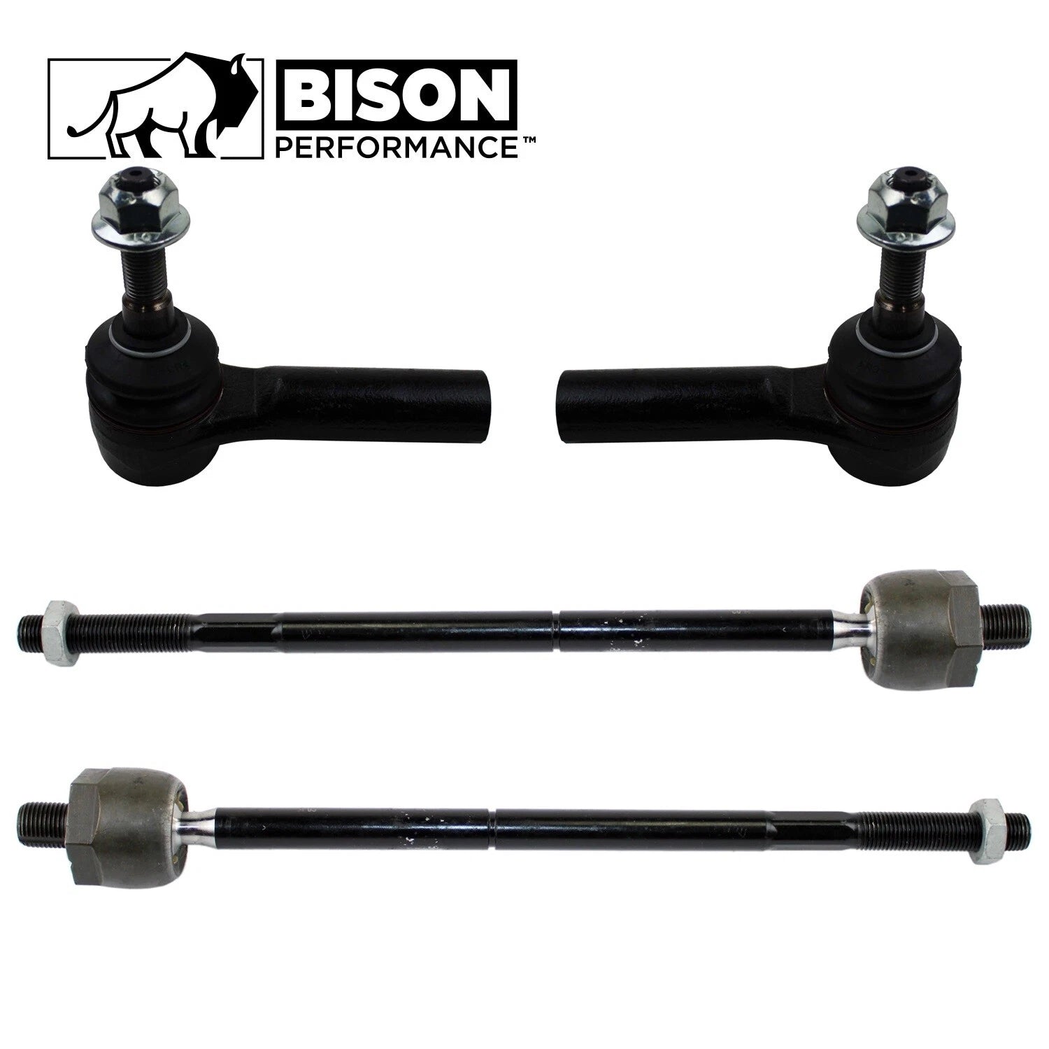 4pc Inner Outer Steering Tie Rod End Kit for Mustang (2005–2010)