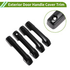 Exterior Door Handle Cover Trim for Toyota Tundra (2022–2024) Carbon Fiber Black