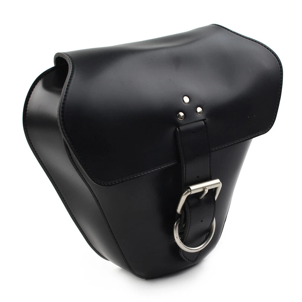1 Pcs Black PU Leather Side Cover Bag for T100 Scrambler 1200 (2016–2023)