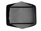 Console Lid Armrest Cover for Dodge Challenger (2008–2014) Carbon Fiber Blue Stitch