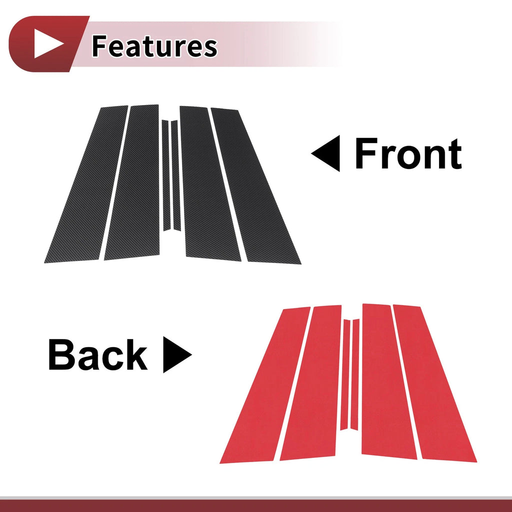 Front Rear Left Right Door Pillar Window Trim for Lexus UX (2019–2021)