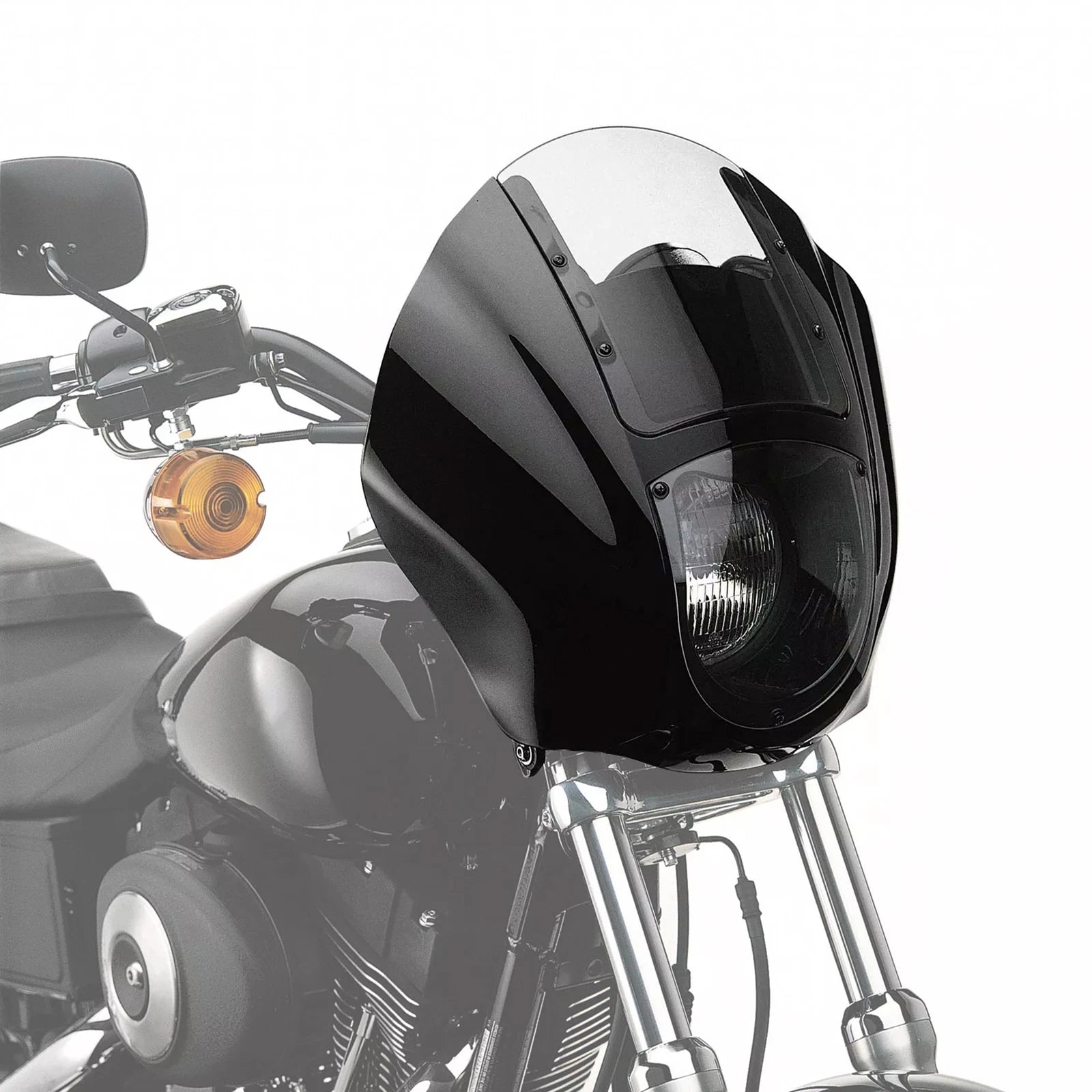 Quarter Fairing & Smoke/Clear Windshield for Harley Sportster XL (1988–Present) & Dyna (1995–2005)