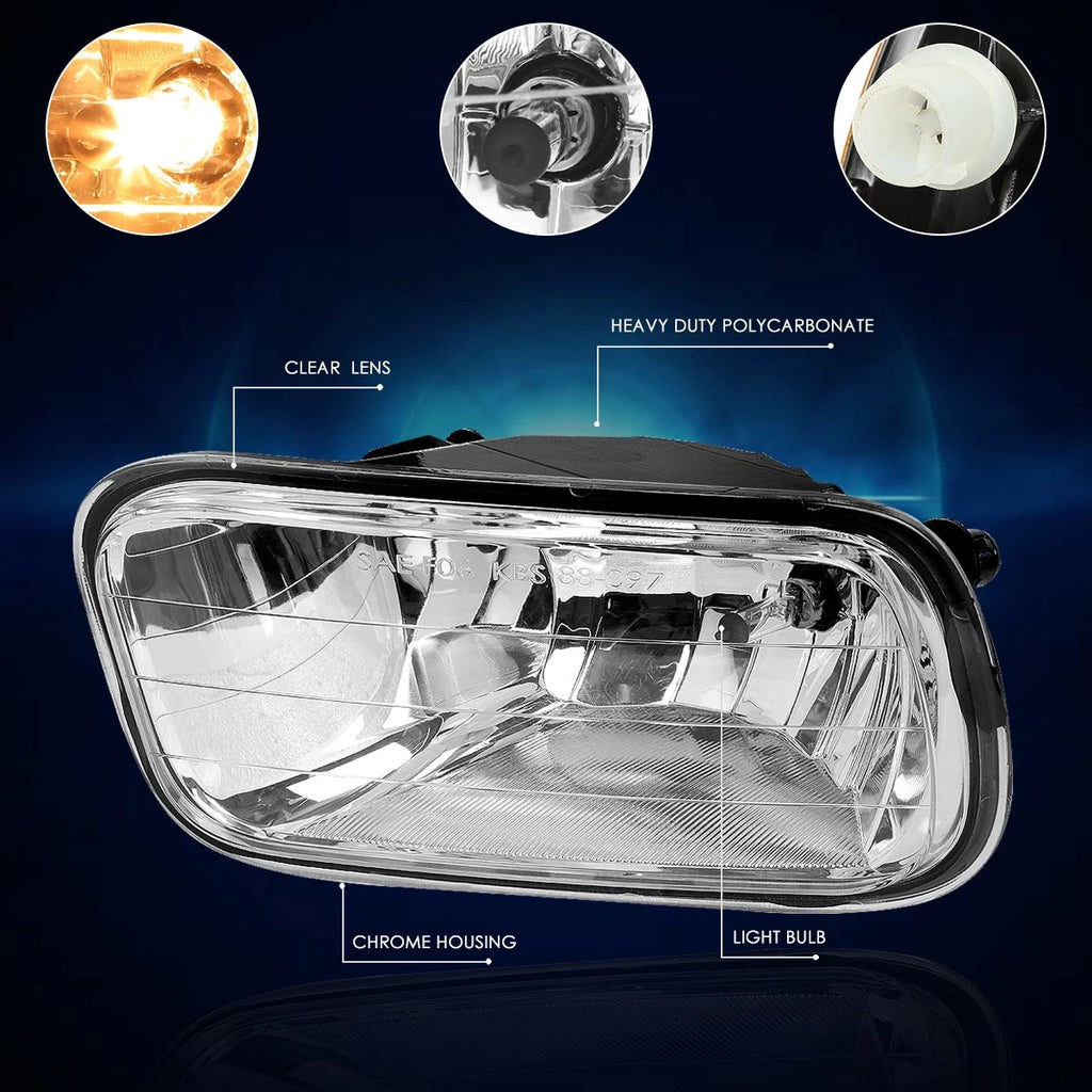 Clear Lens Front Bumper Fog Lights for Dodge Ram Pickup (2009–2012)
