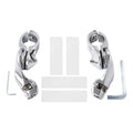1 1/4" Chrome Adjustable Highway Short Angled Foot Pegs Mount Kit for Harley