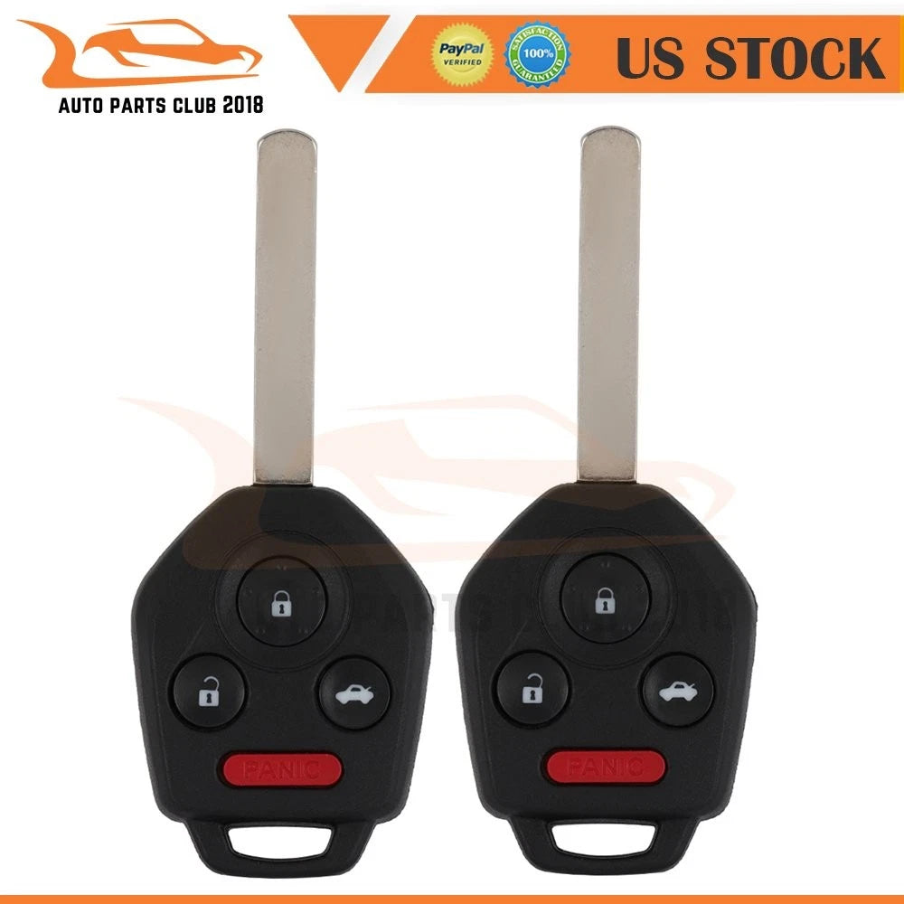 2X Key Entry Remote Fob for Subaru Legacy (2010–2014) 4 Buttons