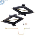 Set of 2 Stabilizer Leveling Scissor Jacks for RV Camper Trailer (24")