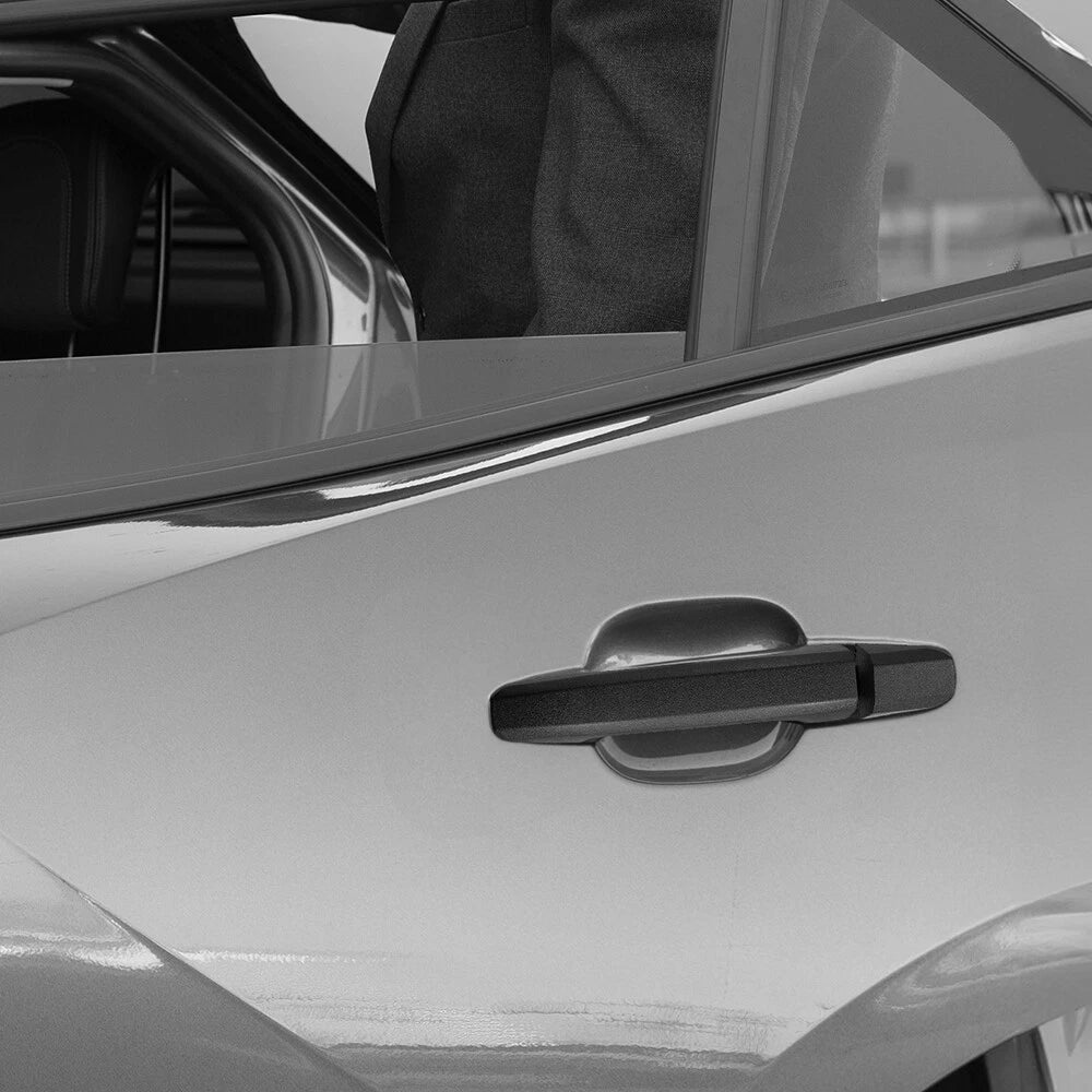 Set of 4 Black Exterior Door Handles for Chevy Silverado 5500 HD (2019)