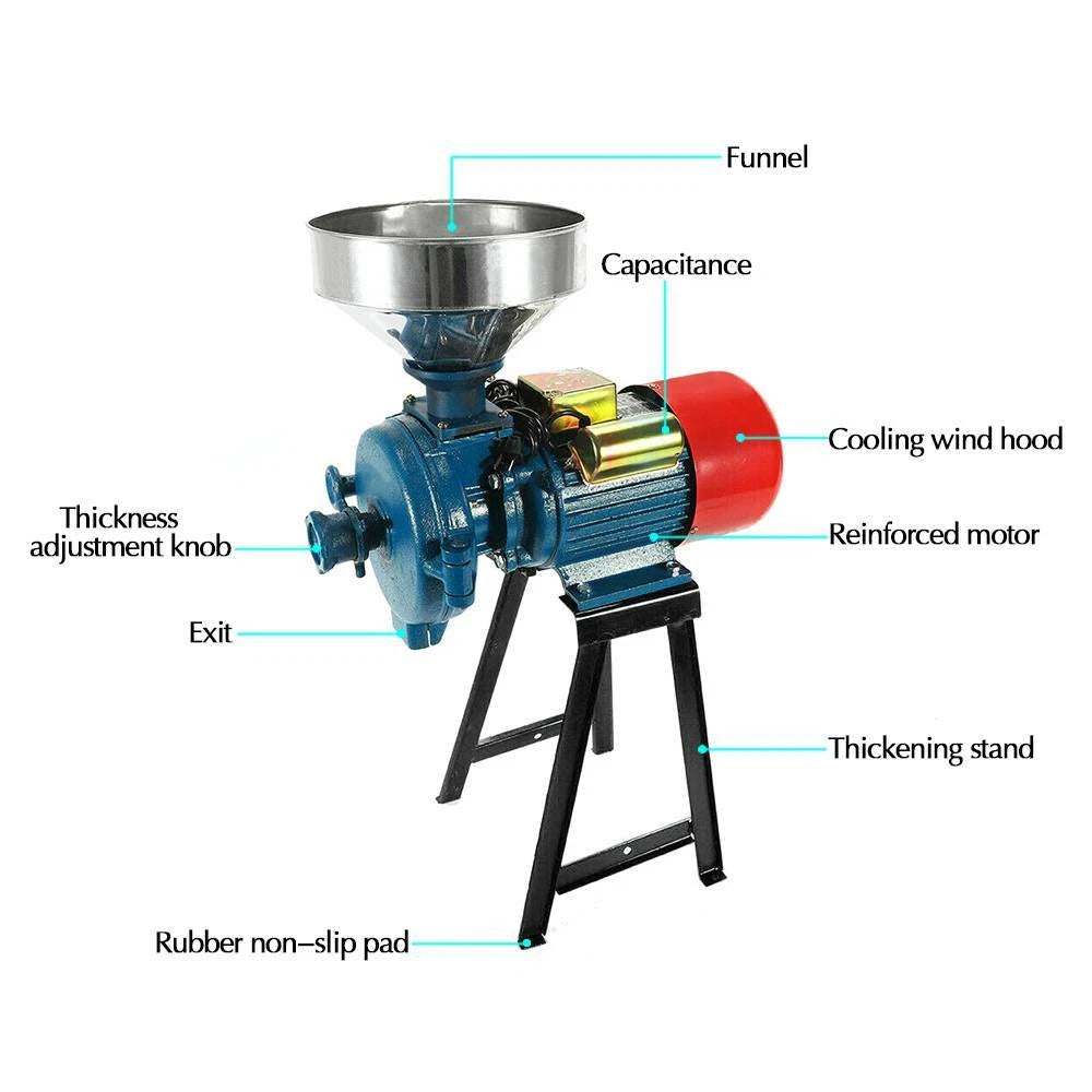 Electric Grinder for Wet and Dry Grain Milling
