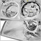Pair of LED Headlight Lamps Assembly for Freightliner Cascadia (2008–2017)