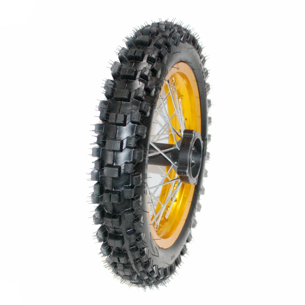 12mm Axle Rear Wheel Rim + Tyre for PIT PRO Dirt Bike