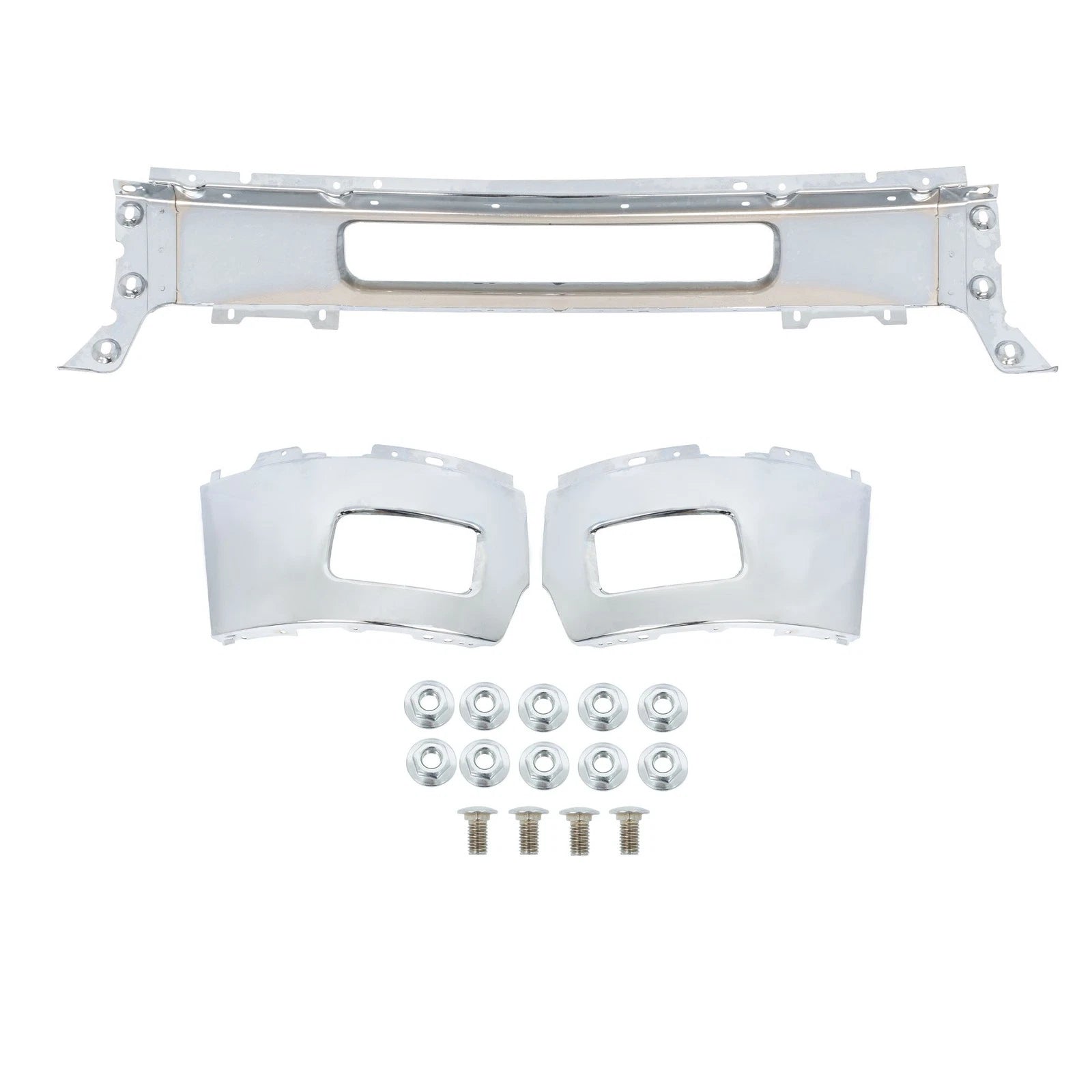 Front Bumper Split Chrome for Chevy Silverado 2500 3500 (2011–2014)