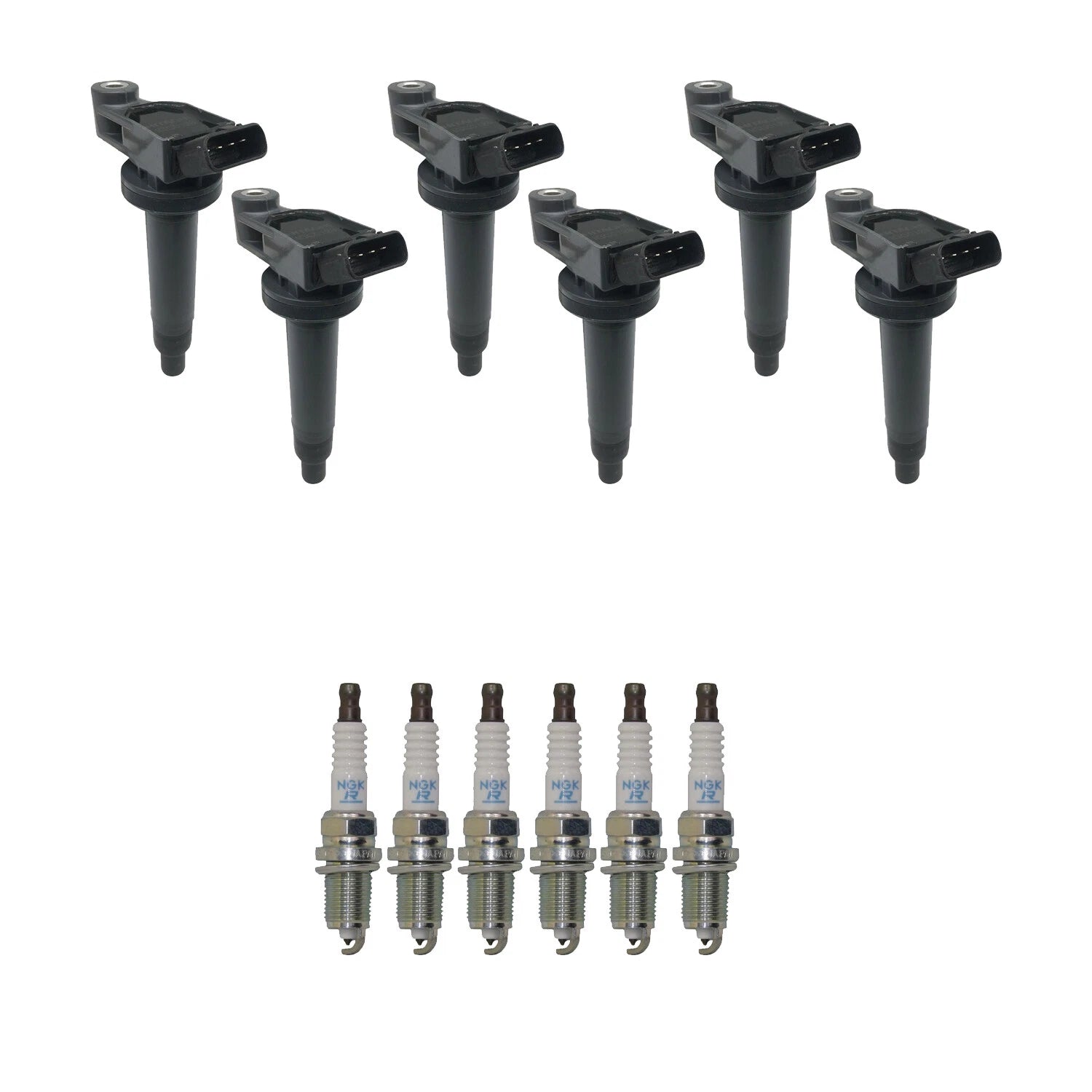 Set of 6 Ignition Coils & NGK Platinum Spark Plugs for Toyota Avalon ES300 Camry (1997–2001)