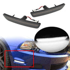 White LED Front Black Side Marker Lights for Ford Mustang (2010-2014)