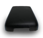 Leather Console Lid Armrest Cover for Infiniti QX60 (2014–2020) Blue Stitch