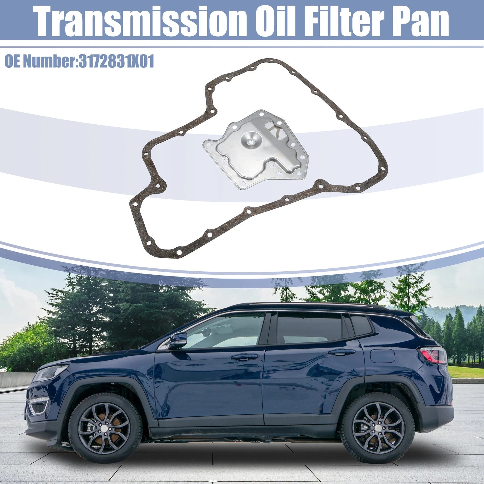 Transmission Filter Oil Pan Gasket Kit for Nissan Versa (2012) 3172831X01