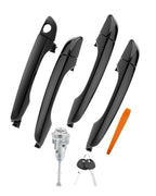 4X Outside Exterior Door Handles w/ Lock Cylinder Kit for Hyundai Elantra (2017–2020)