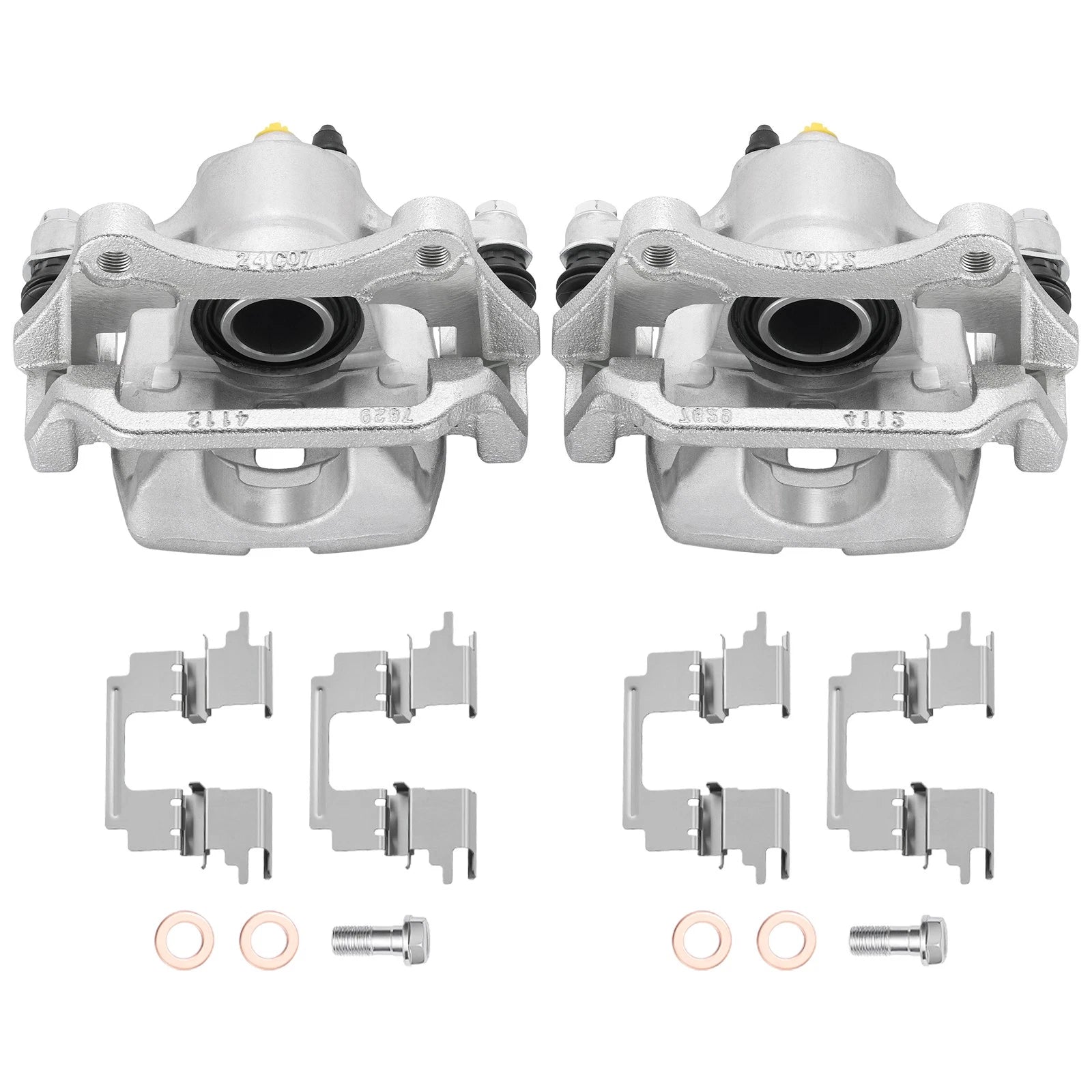 Brake Caliper Set Rear for Toyota Highlander (2008–2013) 2 Pcs with Bracket