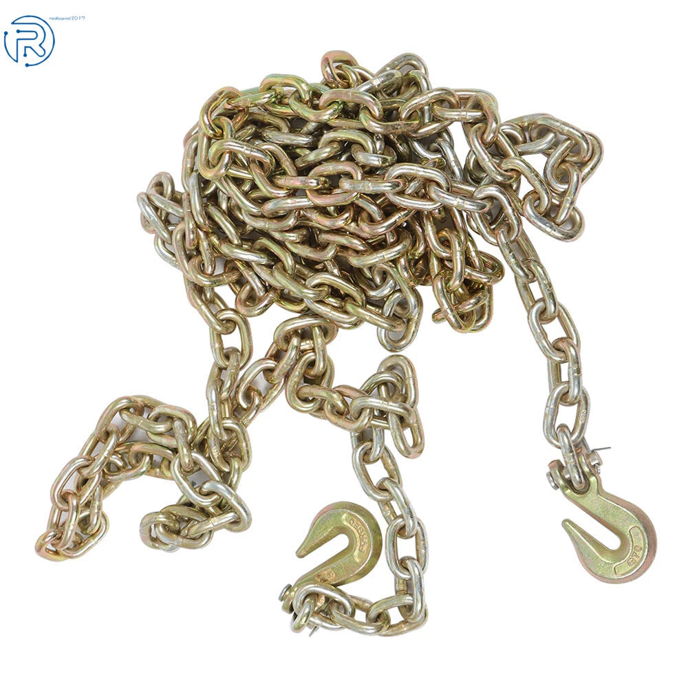 Set of 2 Tow Chains for Flatbed Truck Trailer (3/8" x 20')