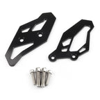 CNC Black Footrest Rearset Adapter Plates for Yamaha YZF R3 R25 MT-03 (2013–2019)