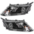 Set of 2 Halogen Headlights Assembly with Bulbs for Ford Fusion (2010–2012)