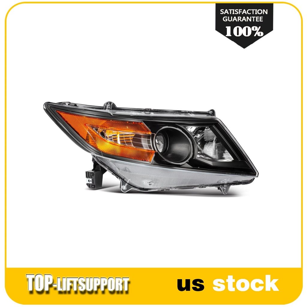 2X Halogen Black Headlights Assembly for Honda Odyssey (2011–2017)