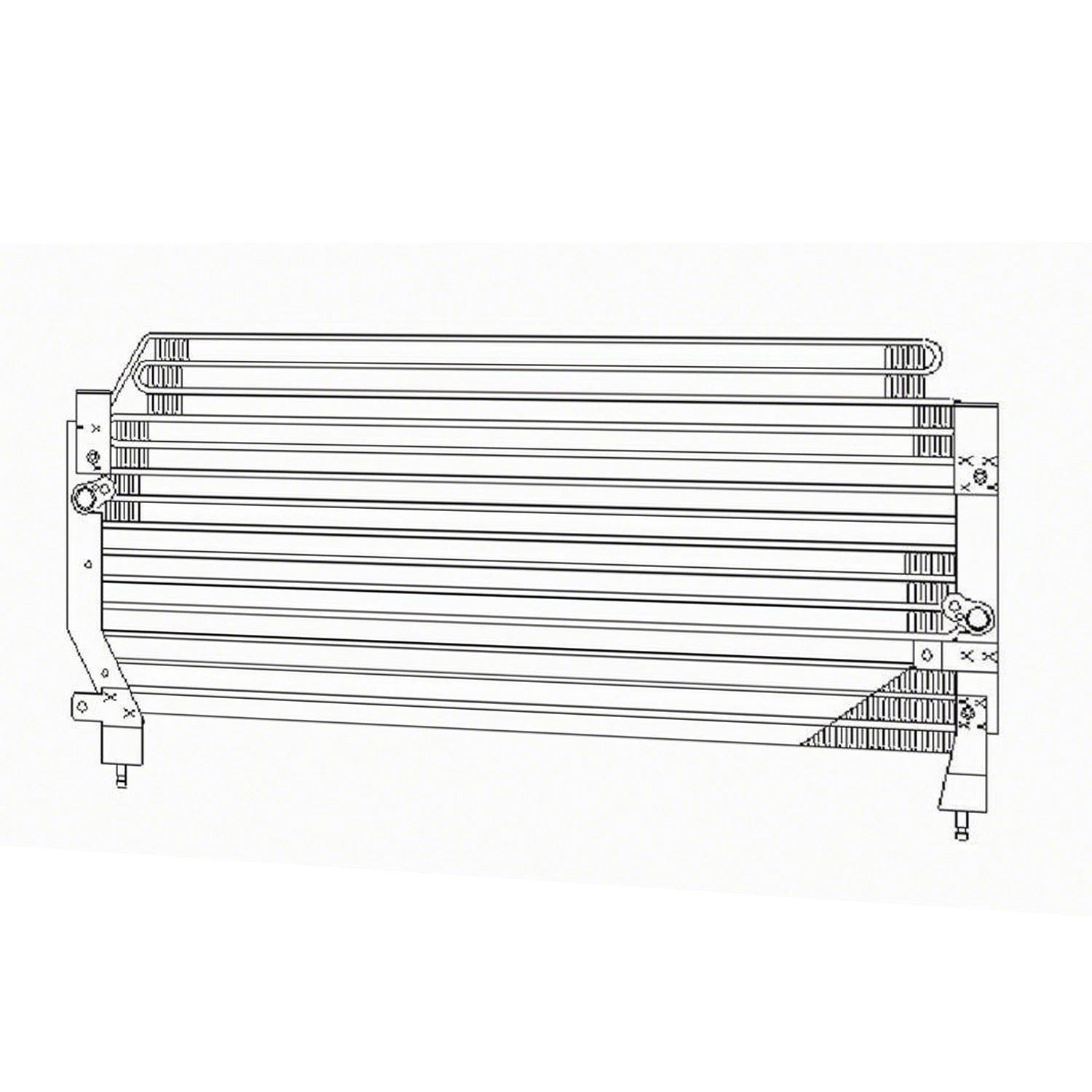 Replacement A/C Condenser Repair Part for Toyota T100 Pickup (1994–1998)
