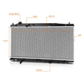 Aluminum Cooling Radiator DPI-13416 for Honda Fit EV (2013–2014)