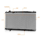 Aluminum Cooling Radiator DPI-13416 for Honda Fit EV (2013–2014)