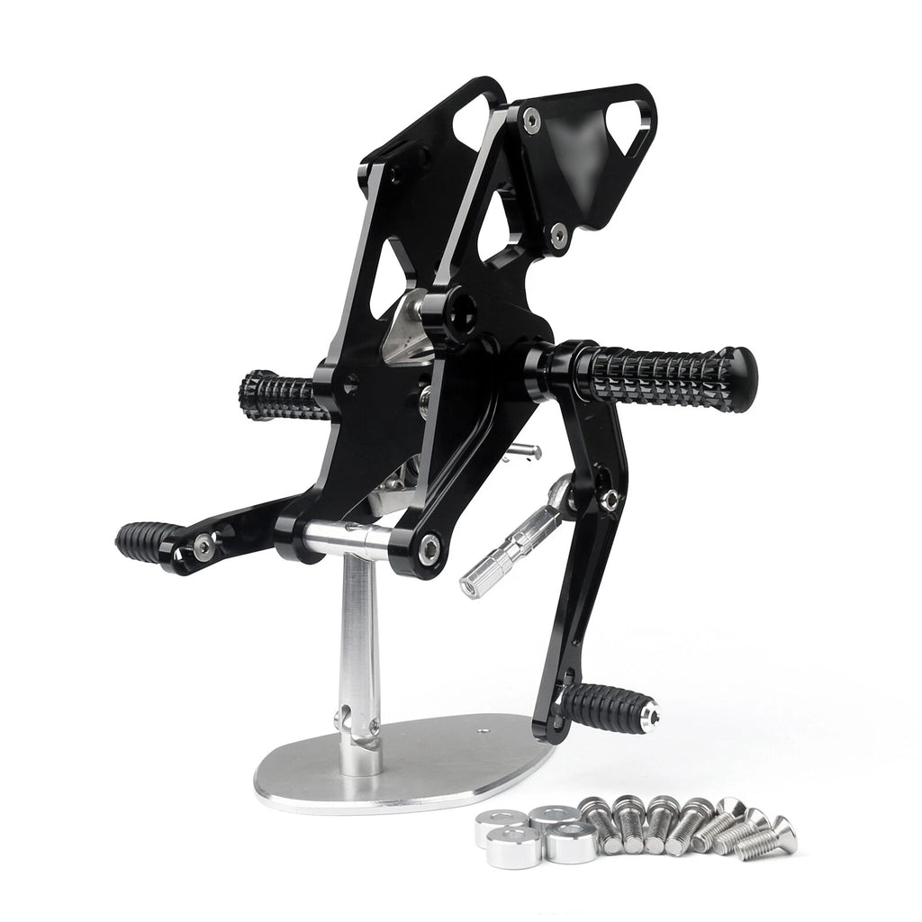 Black Rear Footpegs for Yamaha MT07 FZ07 (2014–2020) T9