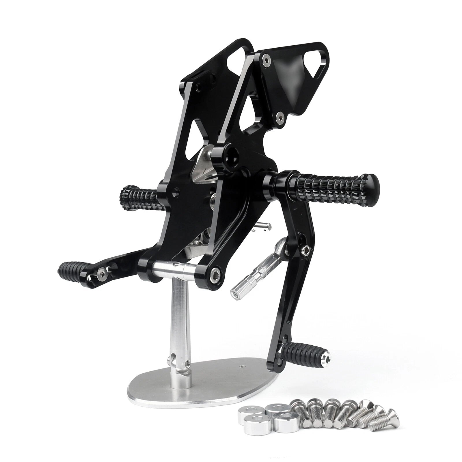 Black Rear Footpegs for Yamaha MT07 FZ07 (2014–2020) T9