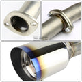 Dual 4" Burnt Muffler Tip Catback Exhaust for Nissan Maxima (2009–2015)