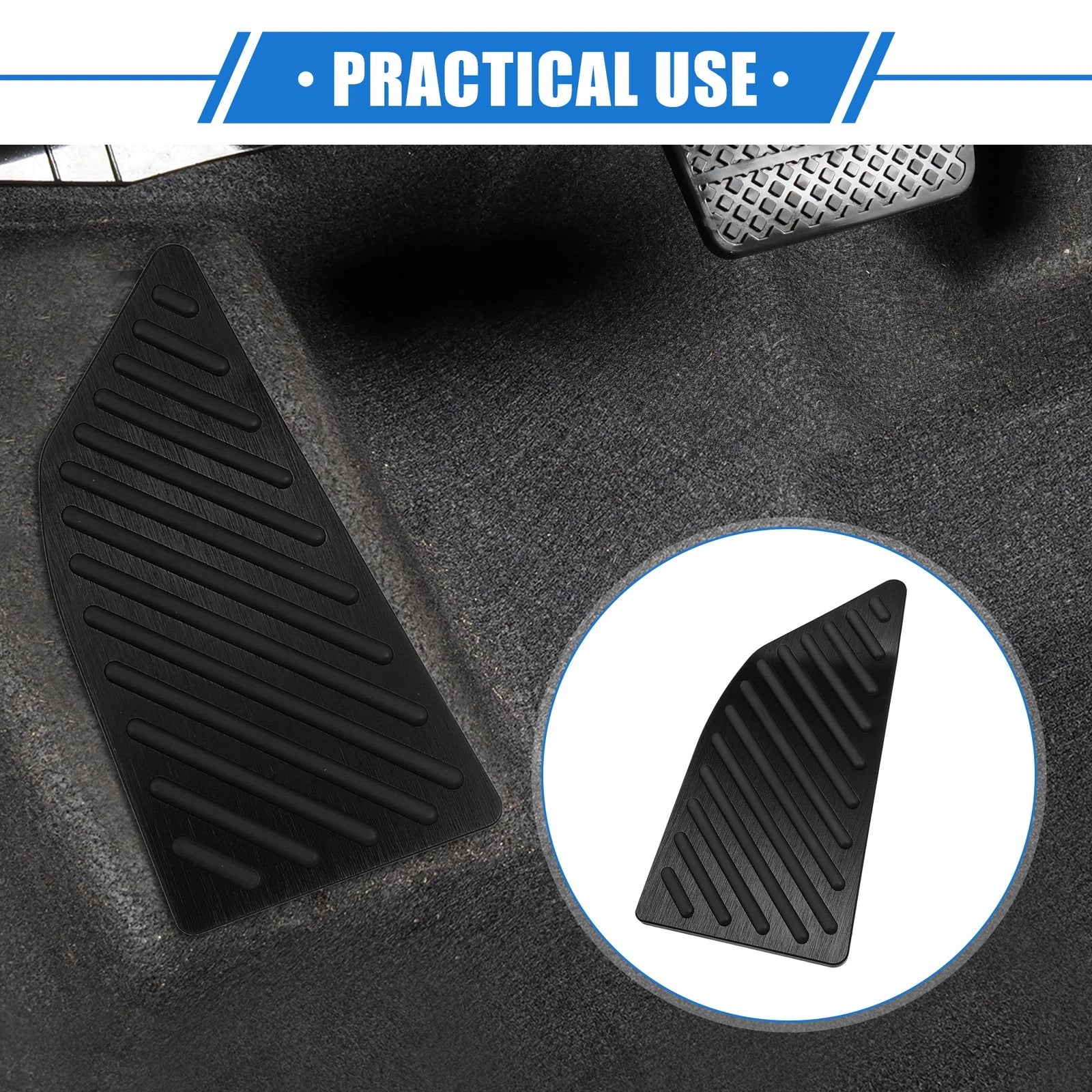Foot Rest Pedal Cover for Toyota Corolla (2019–2020) Aluminum Alloy Black