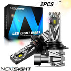 2pc 9006 LED Headlight Bulb for NOVSIGHT (6500K, 16000LM, 60W)