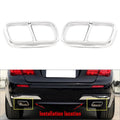 Tail Muffler Exhaust Pipe Cover Trim for BMW F01 7 Series (2009–2014)