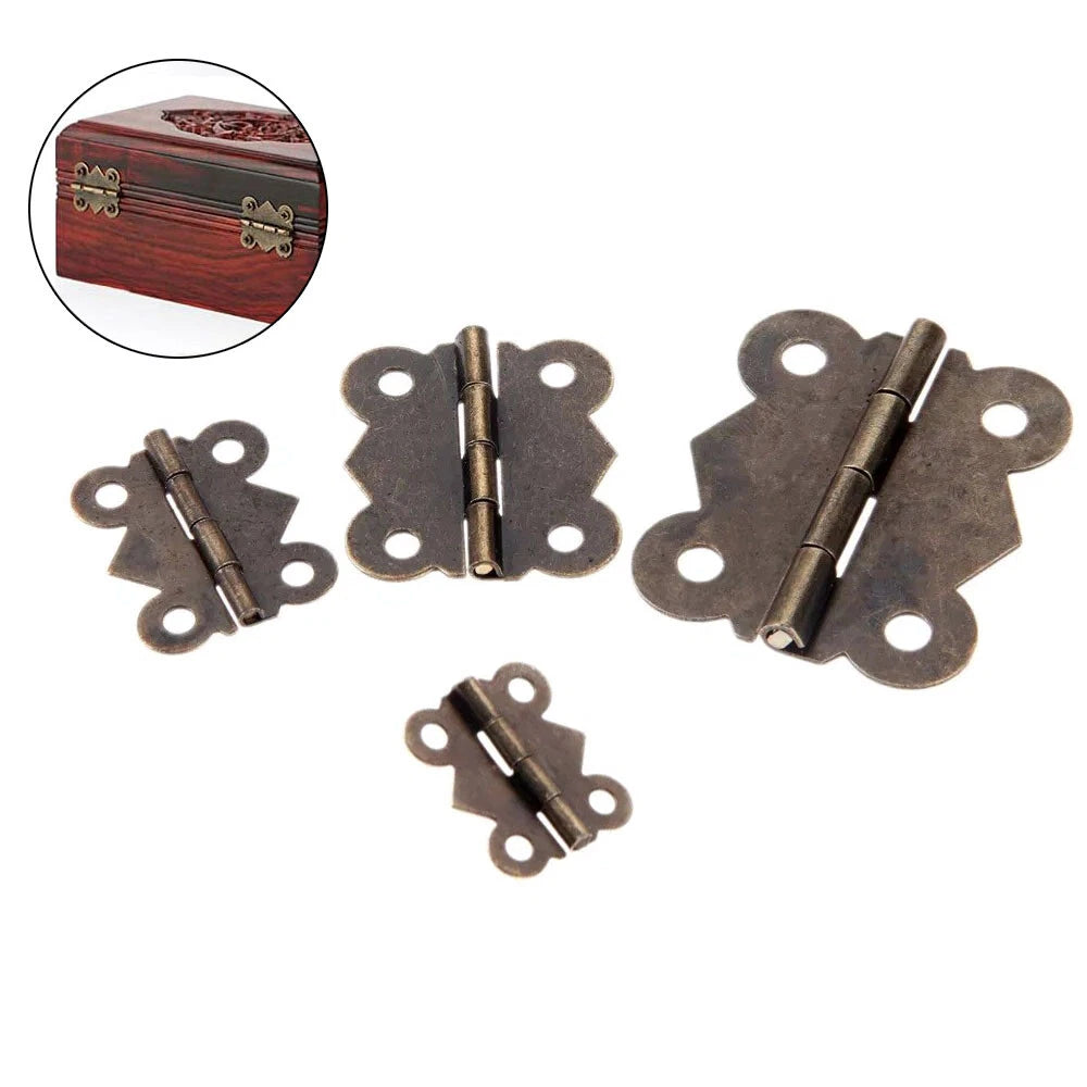 10pcs Antique Bronze Butterfly Hinges for Jewelry Box Cabinet Door