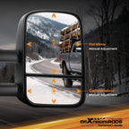 Left Right Manual Fold Mirror for GMC C1500 C2500 C3500 (1988-2001)