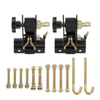 Set of 2 Ladder Rack Ratchet Tie-Down Straps for Square Tube (1.4")