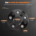 4X 20mm 5x100 Wheel Spacers 12x1.25 for Subaru Outback Forester Impreza BRZ XV (2010–2023)
