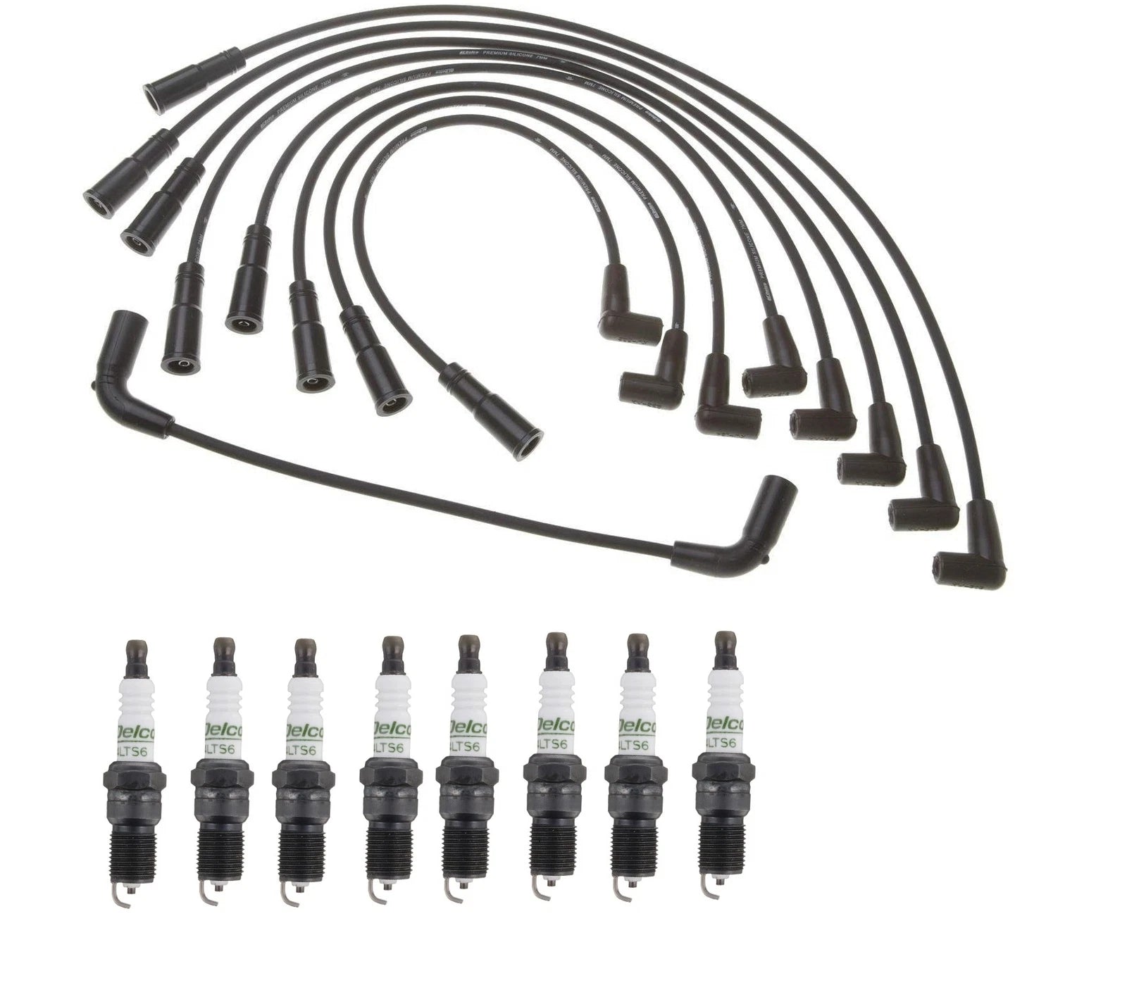 Ignition Wire Set 8 for Chevy GMC V8 - ACDelco .060" Spark Plugs