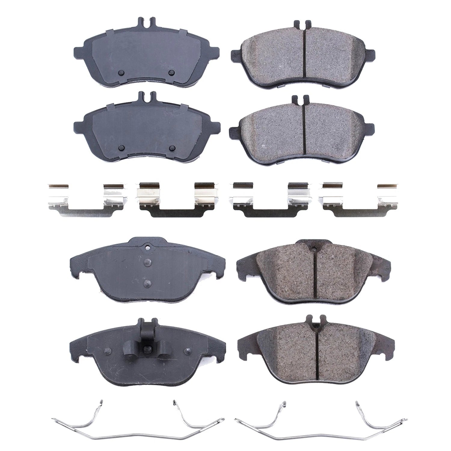 PowerStop Front & Rear Carbon Fiber Ceramic Brake Pads Kit for W204 C250 C300 (2008–2015)